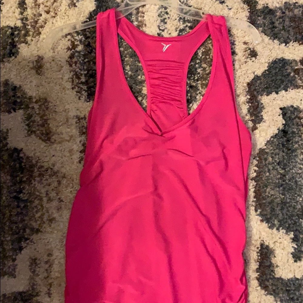 Hot pink workout top